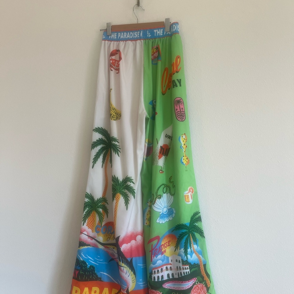 Colorful Tropical Print Women's Jumpsuit - Picture 13 of 13